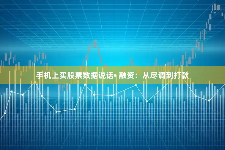 手机上买股票数据说话• 融资：从尽调到打款